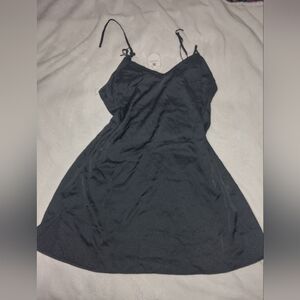 Misstomrs Silky Slip DressElegant Black Women's Slip Dress